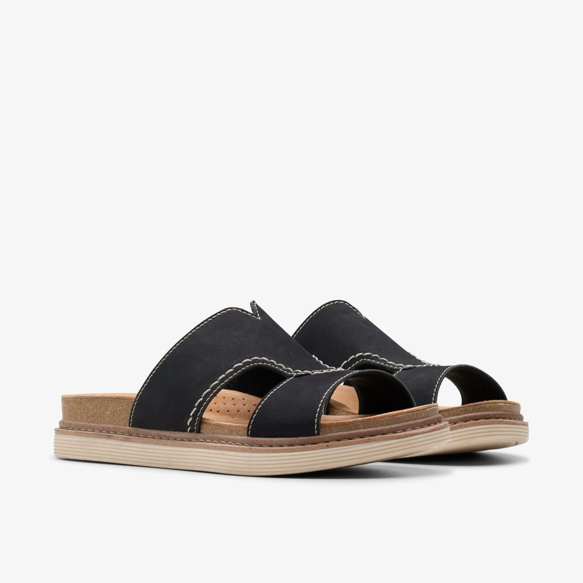 Arwell Walk Black Nubuck - Clarks Women