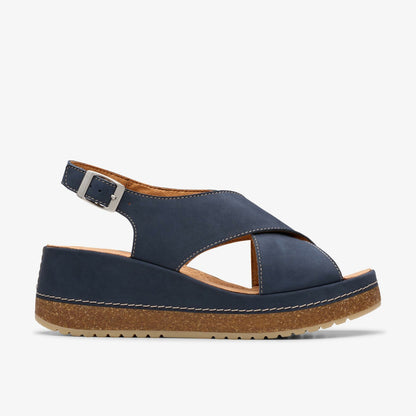 Kassanda Step Navy Nubuck - Clarks Women