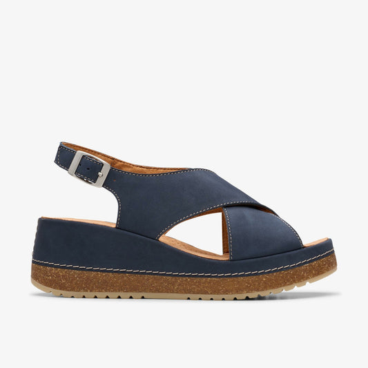 Kassanda Step Navy Nubuck - Clarks Women