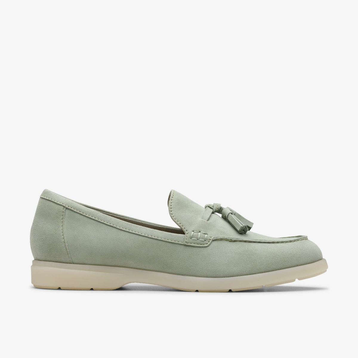 Narini Edge Light Green Suede - Clarks Women