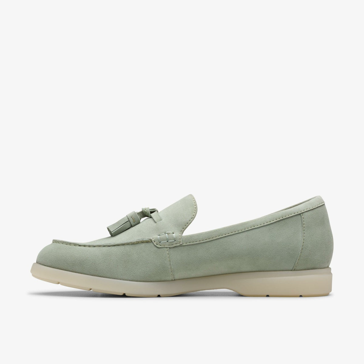 Narini Edge Light Green Suede - Clarks Women