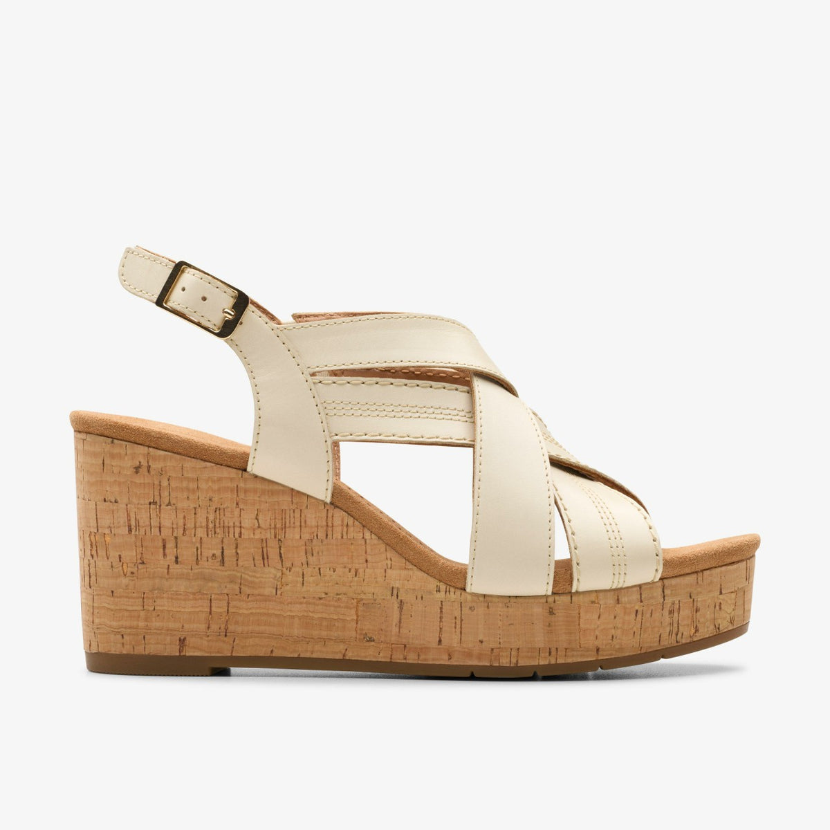 Sabina Sling Cream Leather - Clarks Women