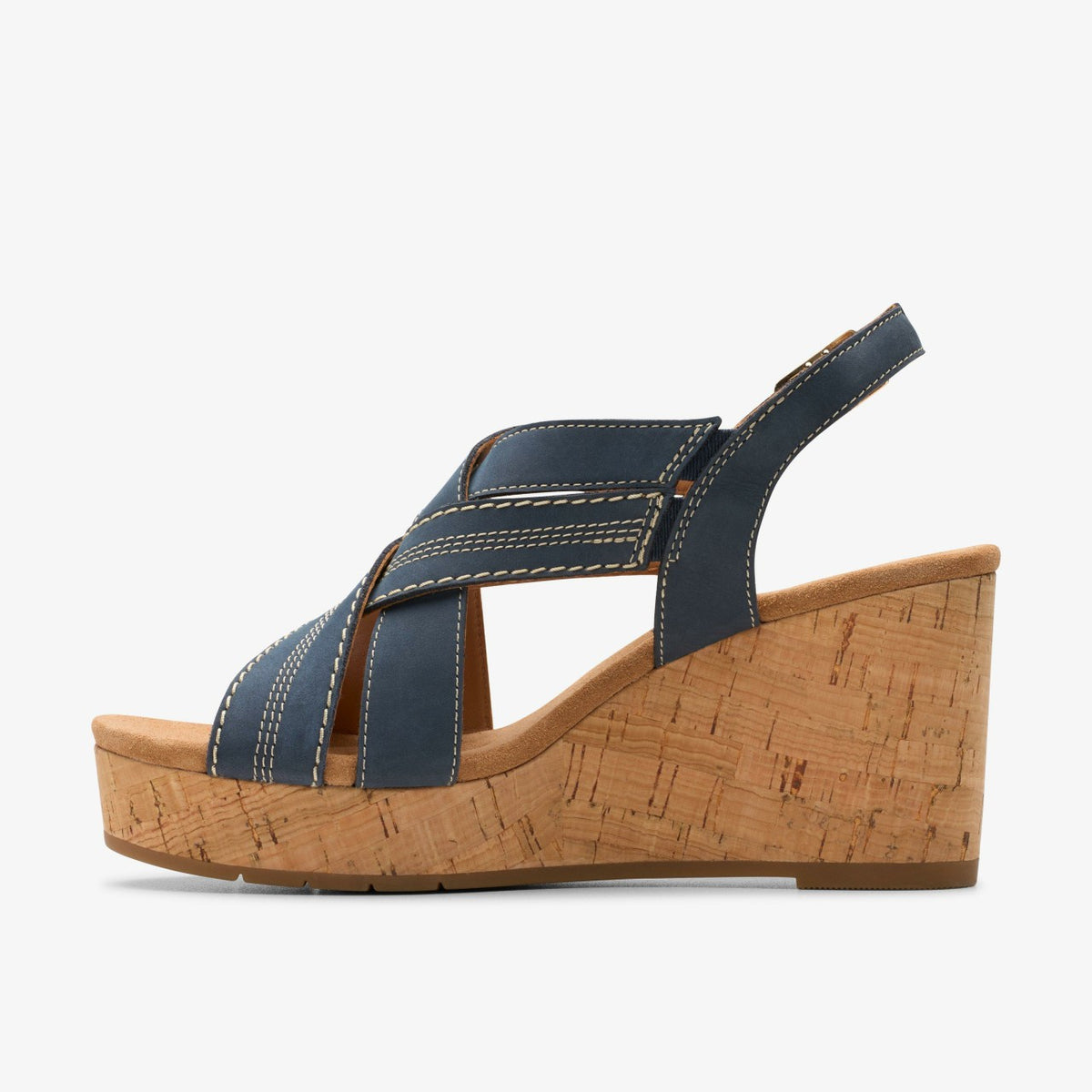 Sabina Sling Navy Nubuck - Clarks Women