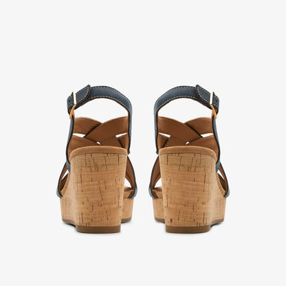 Sabina Sling Navy Nubuck - Clarks Women