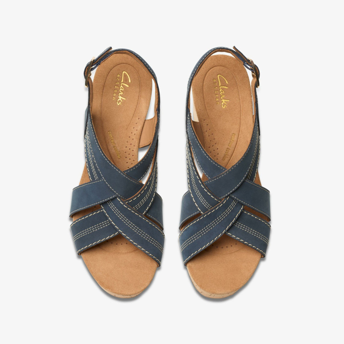 Sabina Sling Navy Nubuck - Clarks Women