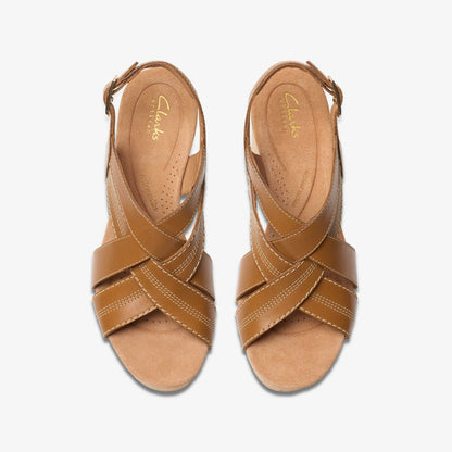 Sabina Sling Tan Leather - Clarks Women