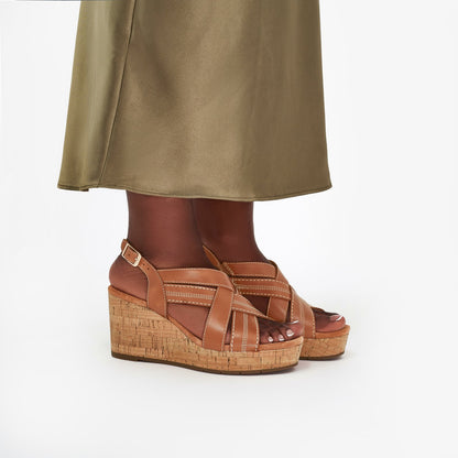 Sabina Sling Tan Leather - Clarks Women