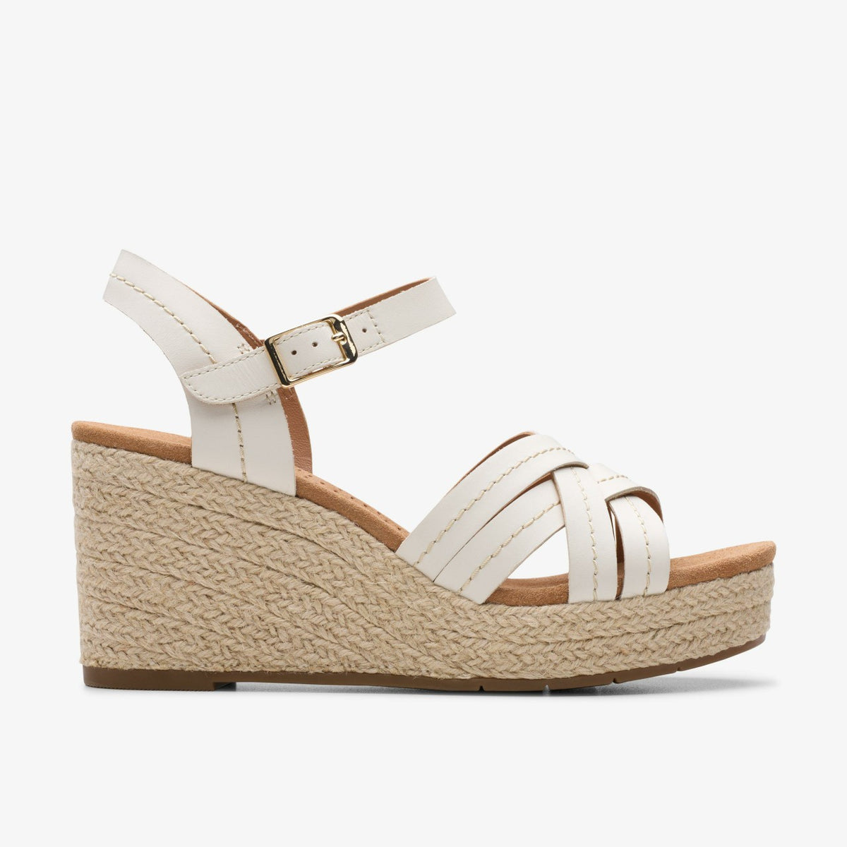 Sabina Strap Cream Leather - Clarks Women