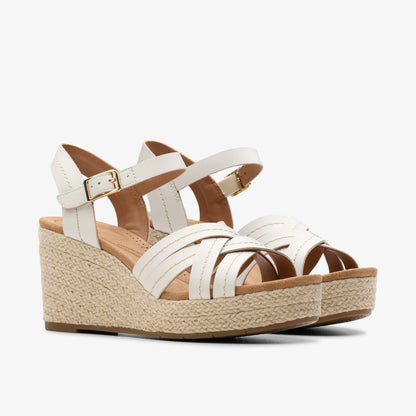 Sabina Strap Cream Leather - Clarks Women