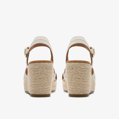 Sabina Strap Cream Leather - Clarks Women