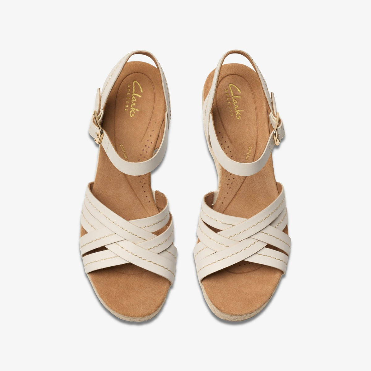 Sabina Strap Cream Leather - Clarks Women