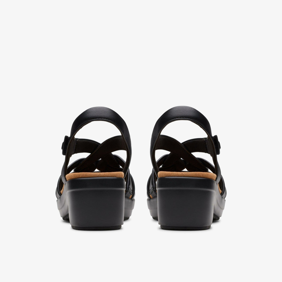 Tuleah Cross Black Leather - Clarks Women