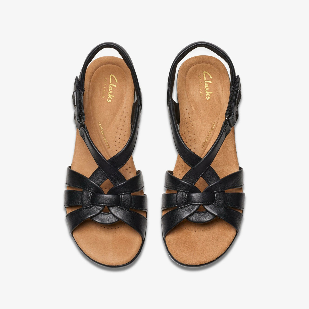 Tuleah Cross Black Leather - Clarks Women
