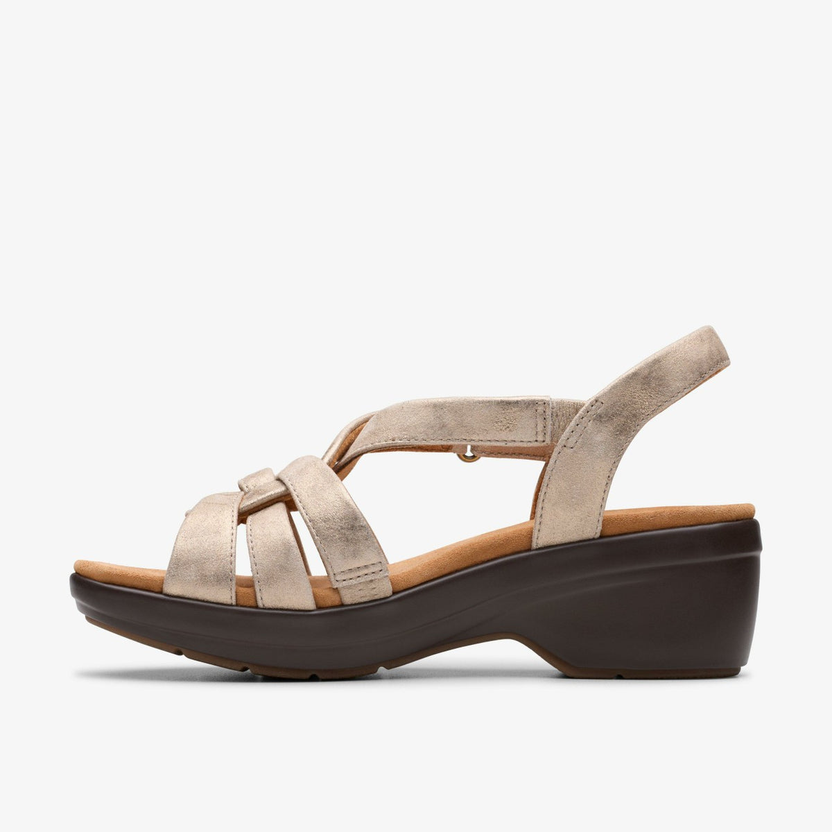 Tuleah Cross Metallic Leather - Clarks Women
