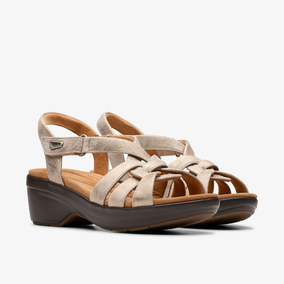 Tuleah Cross Metallic Leather - Clarks Women
