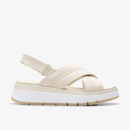 Tuscan Cross Cream Leather - Clarks Women