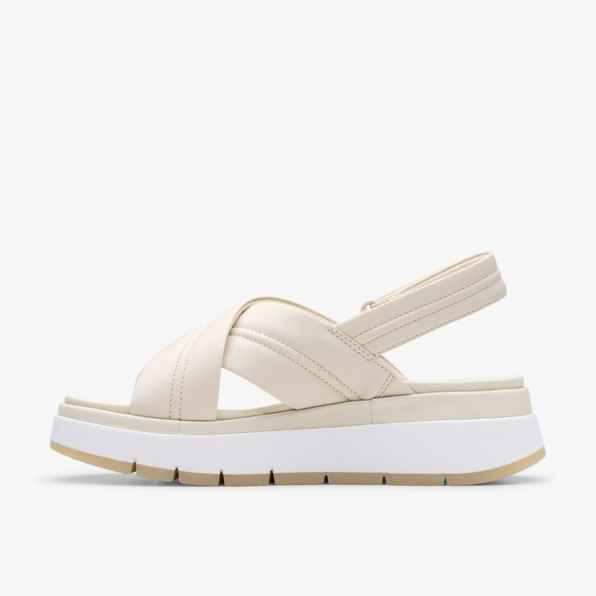 Tuscan Cross Cream Leather - Clarks Women