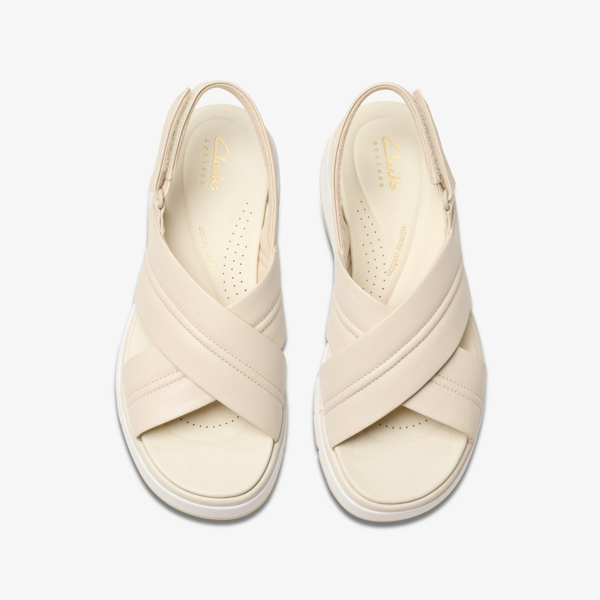 Tuscan Cross Cream Leather - Clarks Women