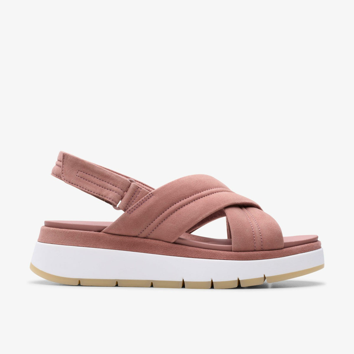 Tuscan Cross Mauve Suede - Clarks Women