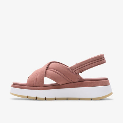 Tuscan Cross Mauve Suede - Clarks Women