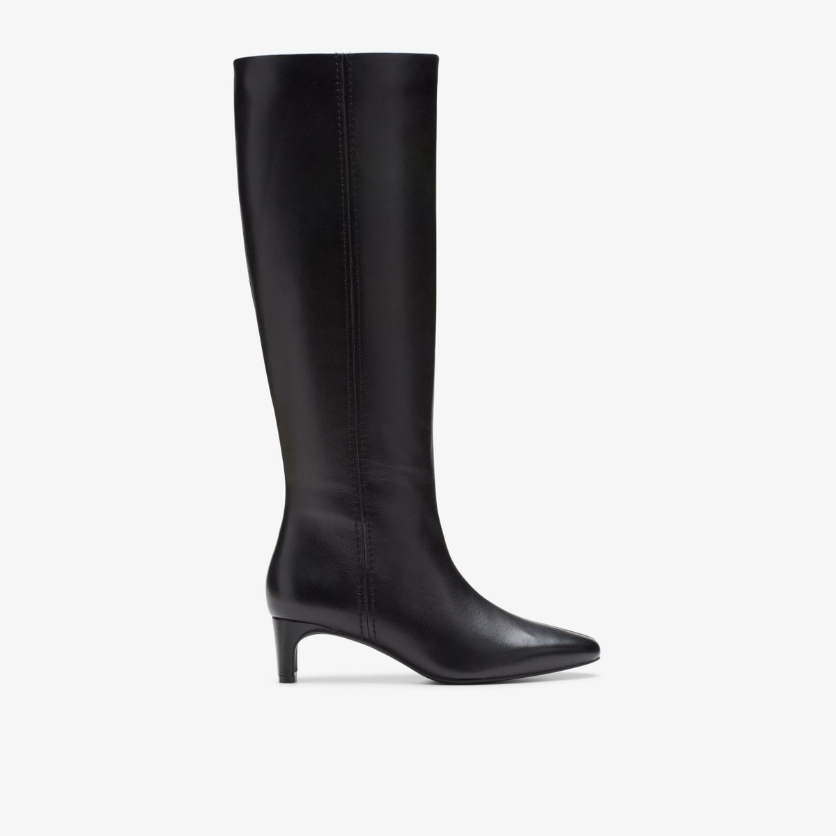 Edina Tall Black Leather - Clarks Women