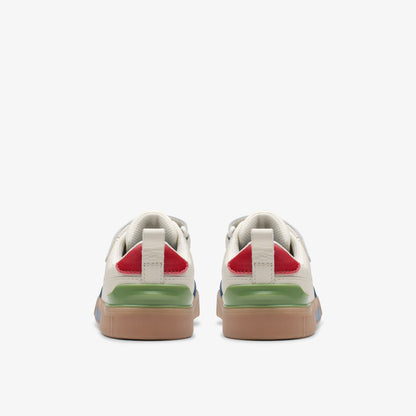 Oslo Vibe Kid White/Blue - Clarks Kids