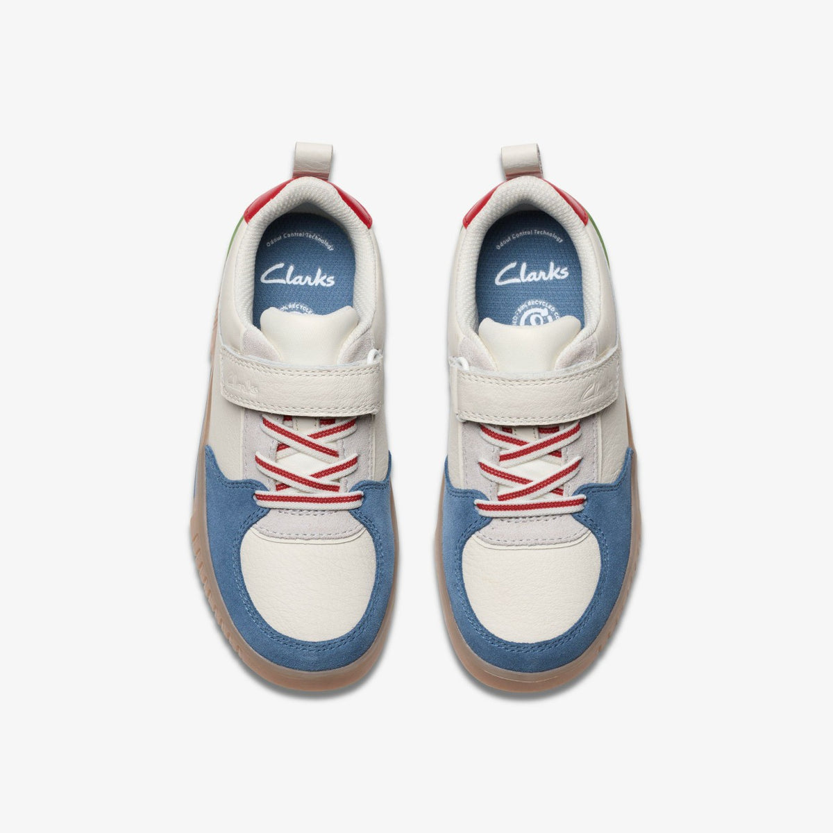 Oslo Vibe Kid White/Blue - Clarks Kids