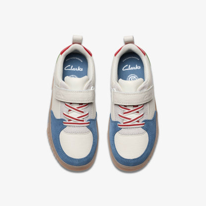 Oslo Vibe Kid White/Blue - Clarks Kids