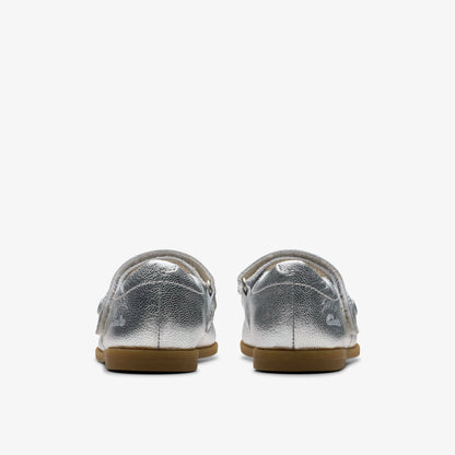Drew Tap Toddler Silver Metallic - Clarks Kids