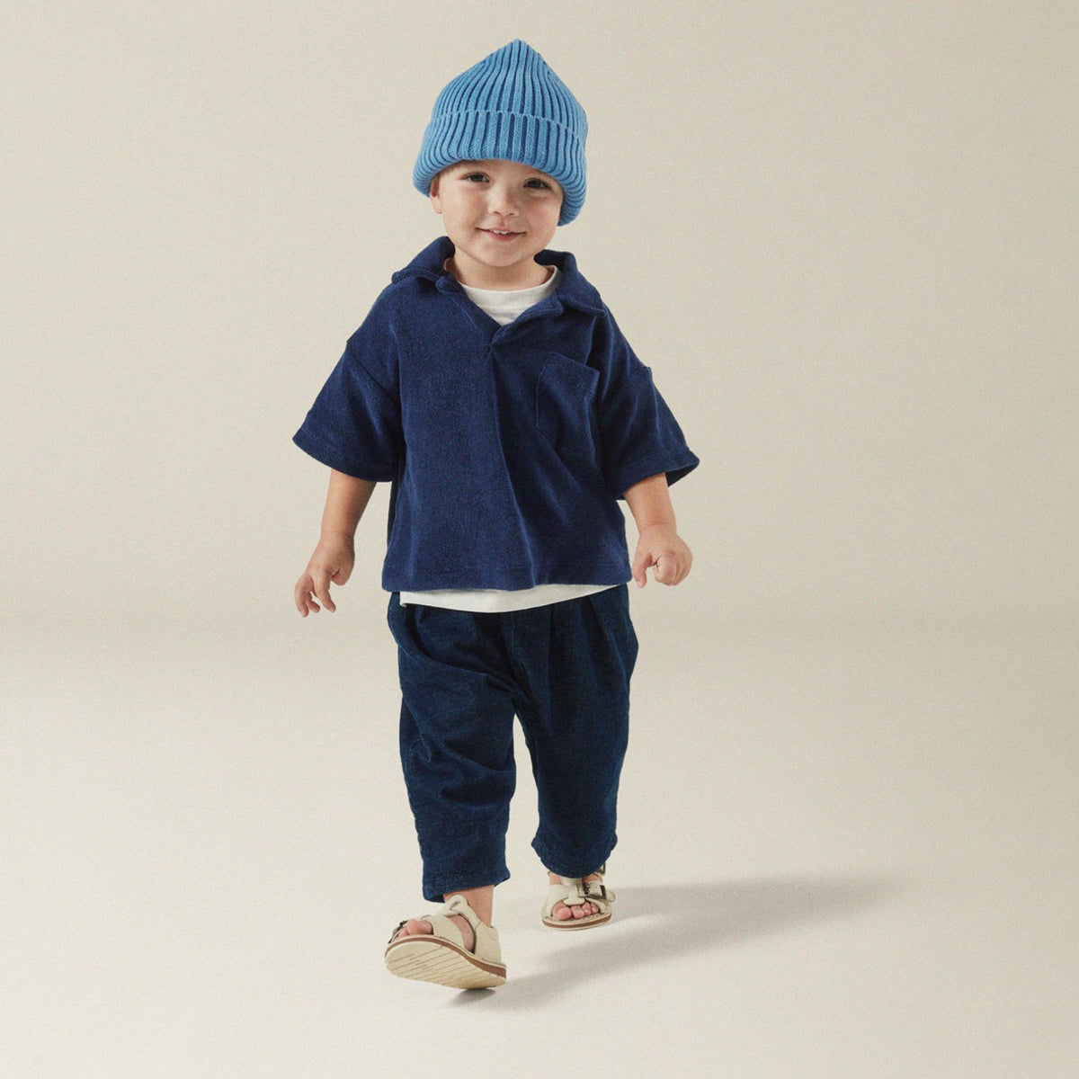 Playsun RF Toddler Off White Leather - Clarks Kids