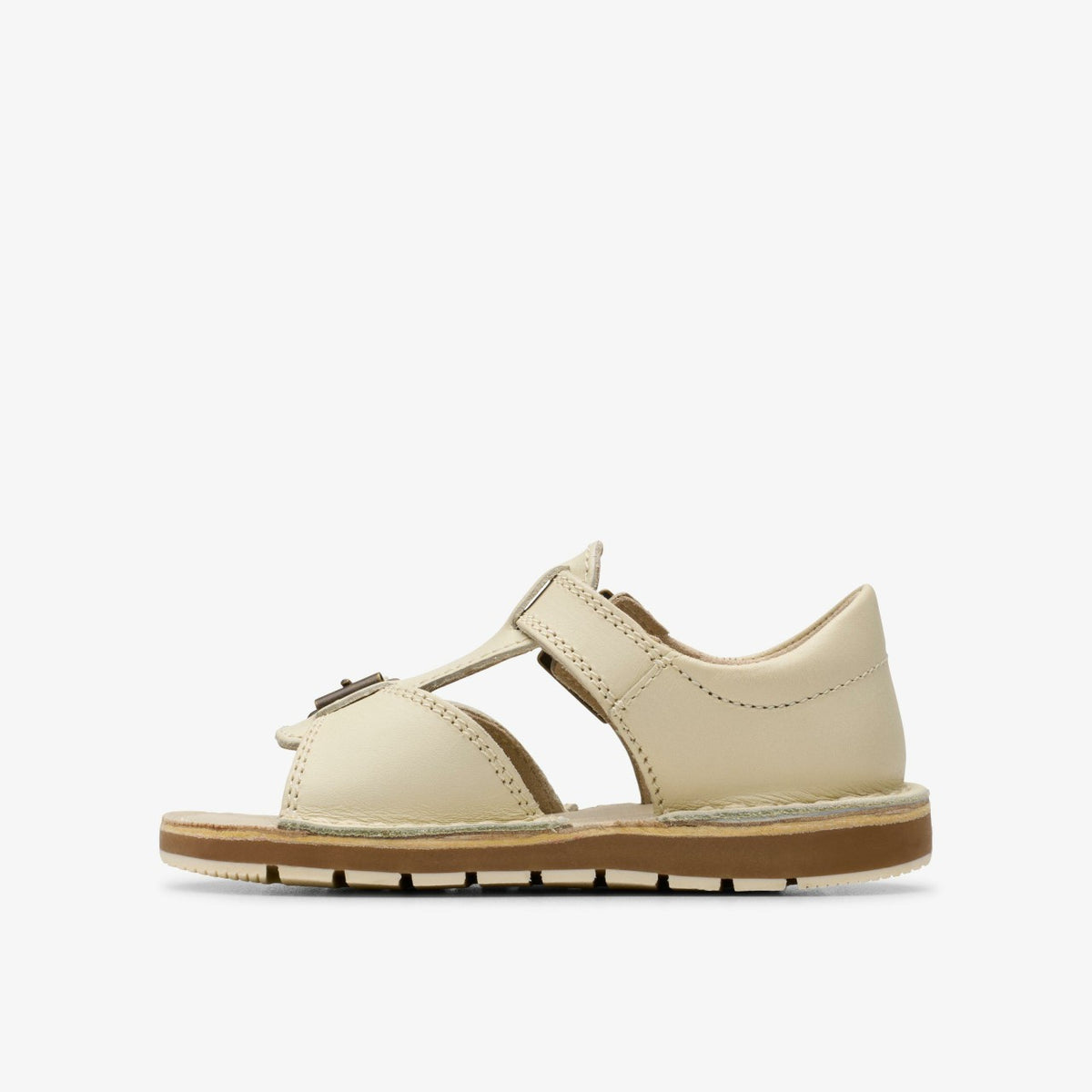 Playsun RF Toddler Off White Leather - Clarks Kids