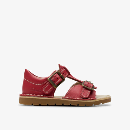 Playsun Toddler Red Leather - Clarks Kids