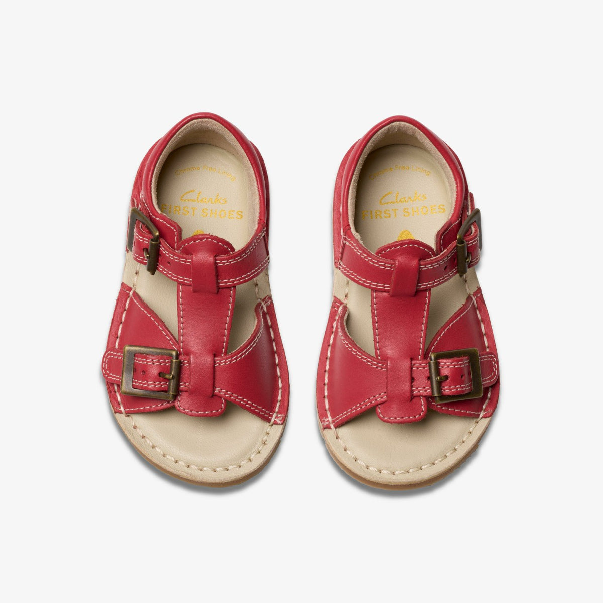 Playsun Toddler Red Leather - Clarks Kids