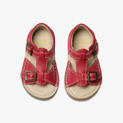 Playsun Toddler Red Leather - Clarks Kids