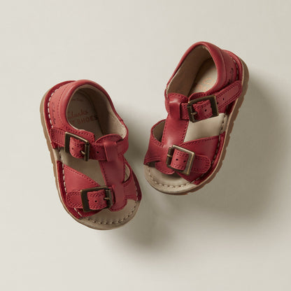 Playsun Toddler Red Leather - Clarks Kids
