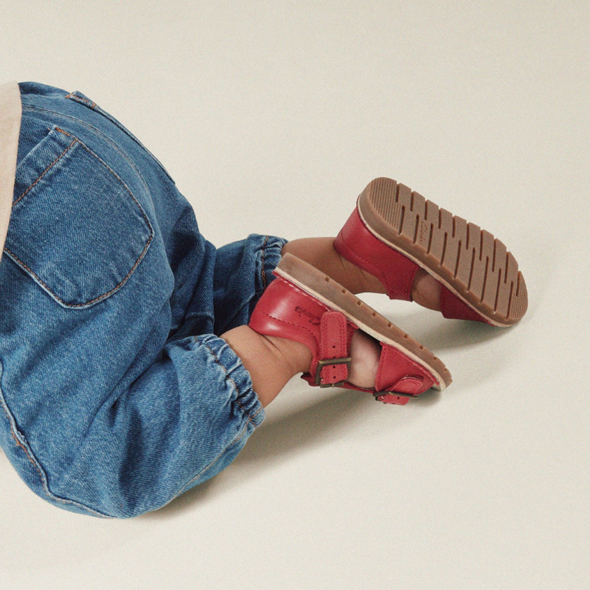 Playsun Toddler Red Leather - Clarks Kids