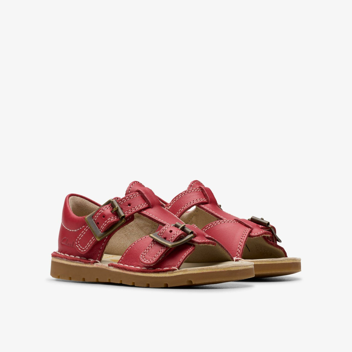 Playsun Toddler Red Leather - Clarks Kids