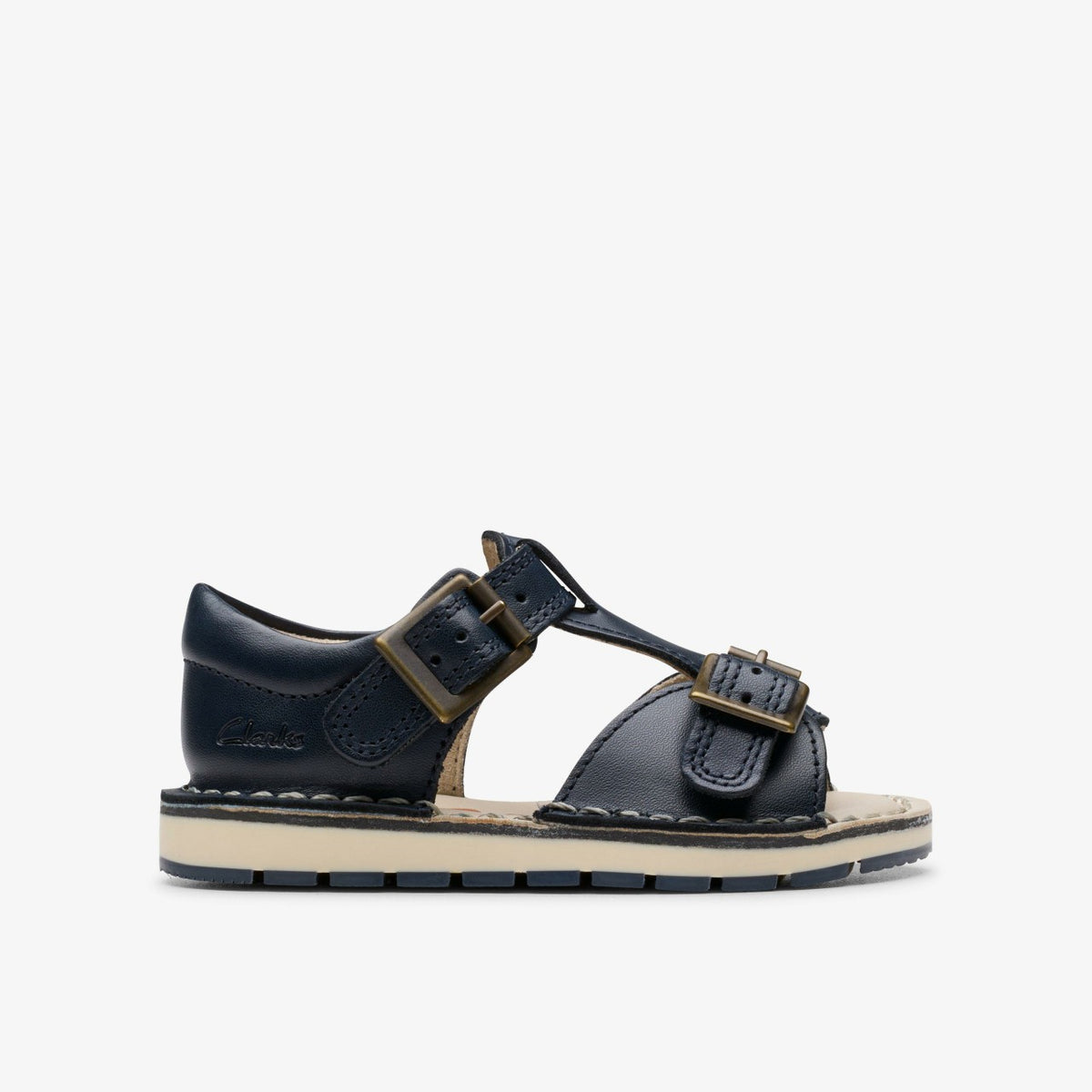 Playsun Toddler Navy Leather - Clarks Babies|Kids