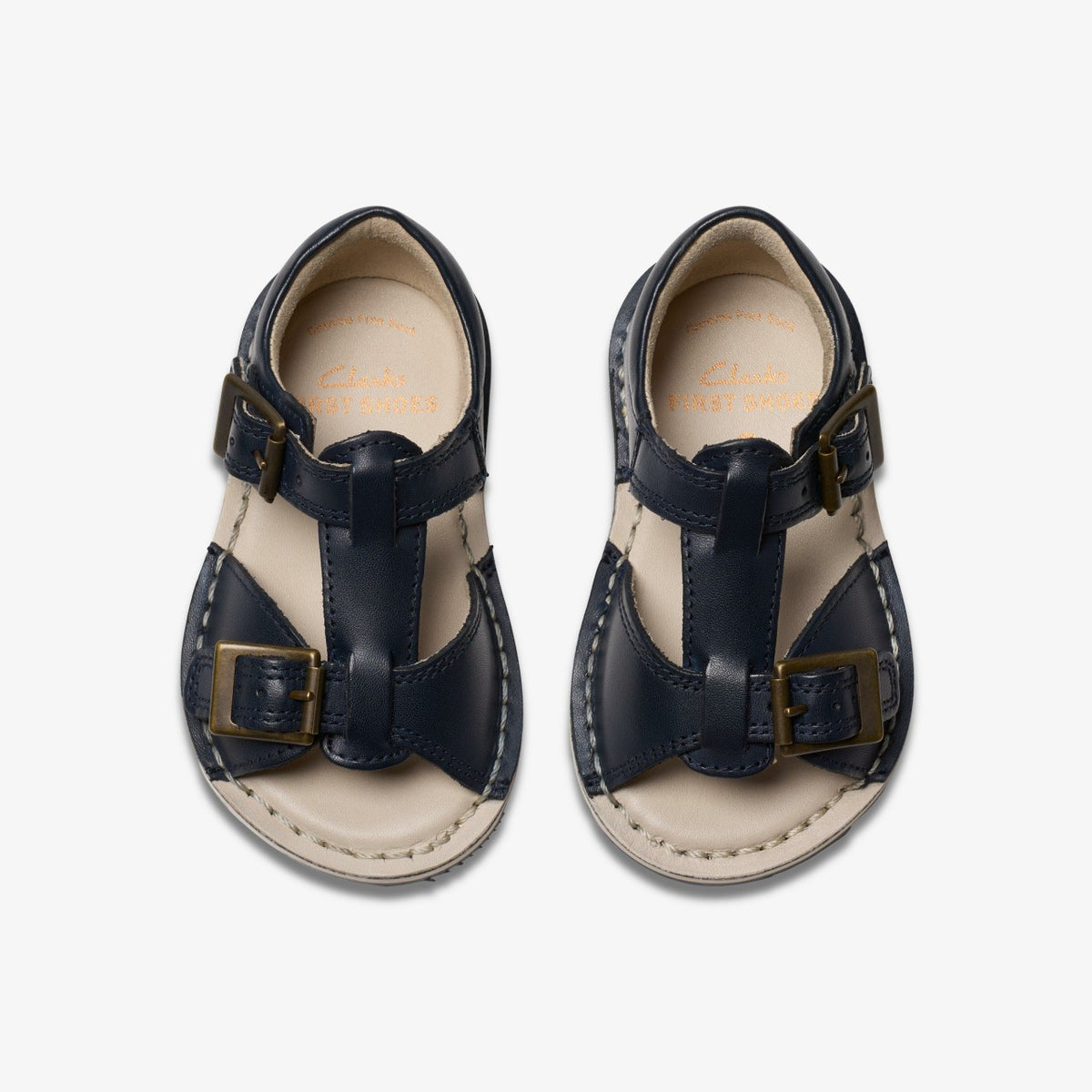 Playsun Toddler Navy Leather - Clarks Babies|Kids