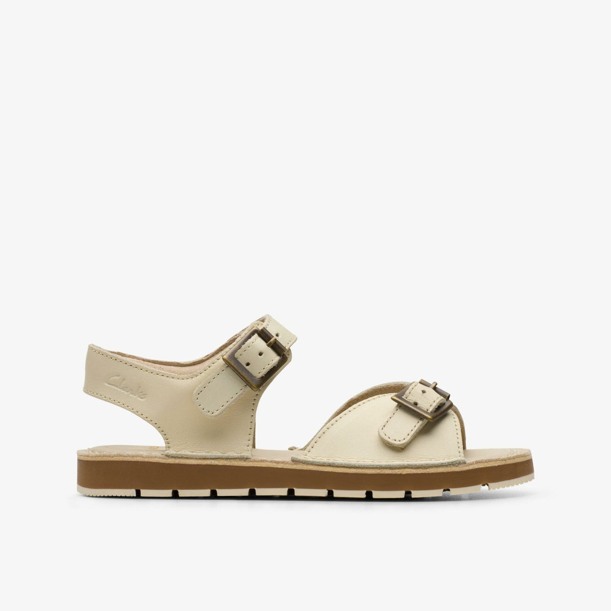 Playsun Kid Off White Leather - Clarks Kids
