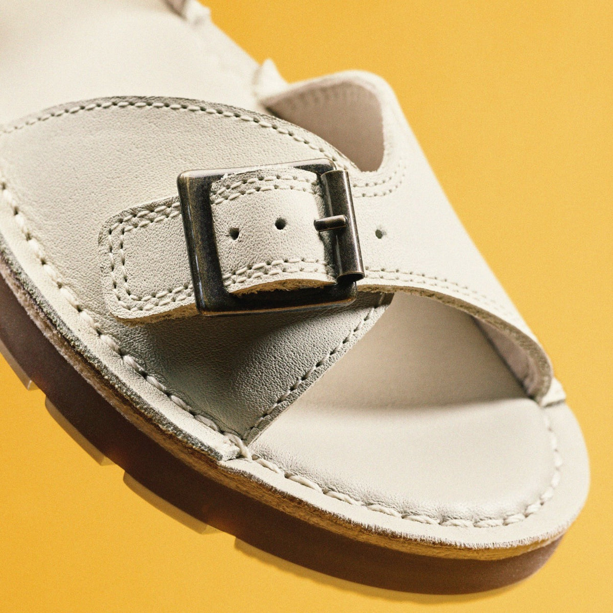 Playsun Kid Off White Leather - Clarks Kids