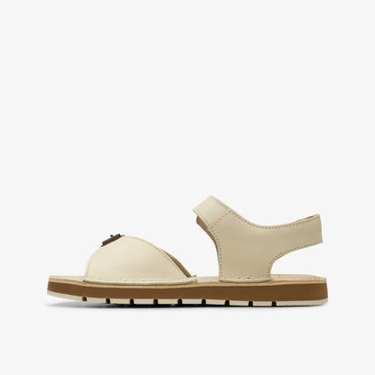Playsun Kid Off White Leather - Clarks Kids