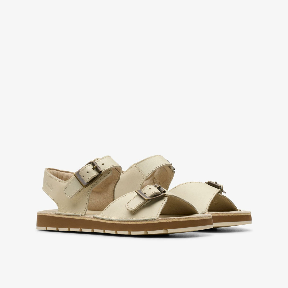 Playsun Kid Off White Leather - Clarks Kids