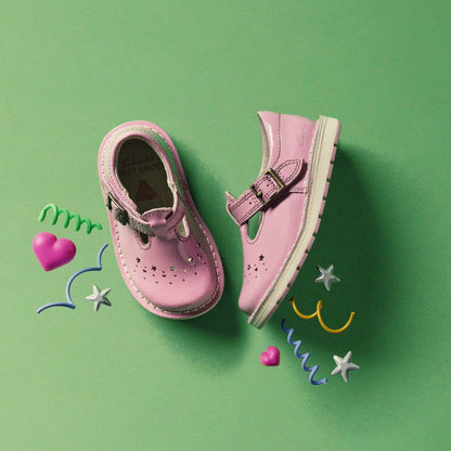 Joyful Skip Toddler Pink Patent - Clarks Kids
