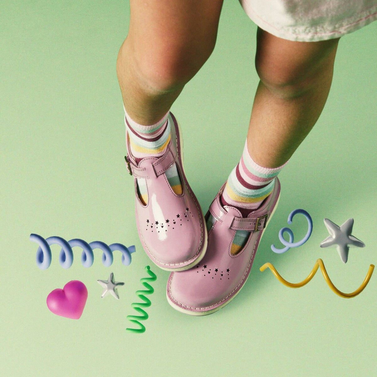 Joyful Skip Kid Pink Patent - Clarks Kids
