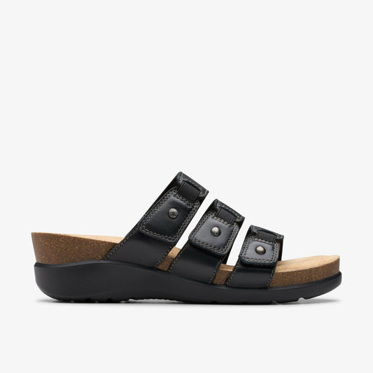 Calenne Lily Black Leather - Clarks Women