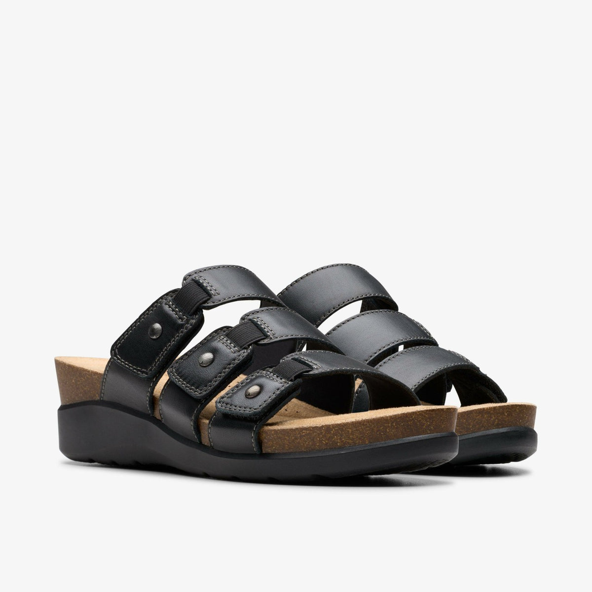 Calenne Lily Black Leather - Clarks Women