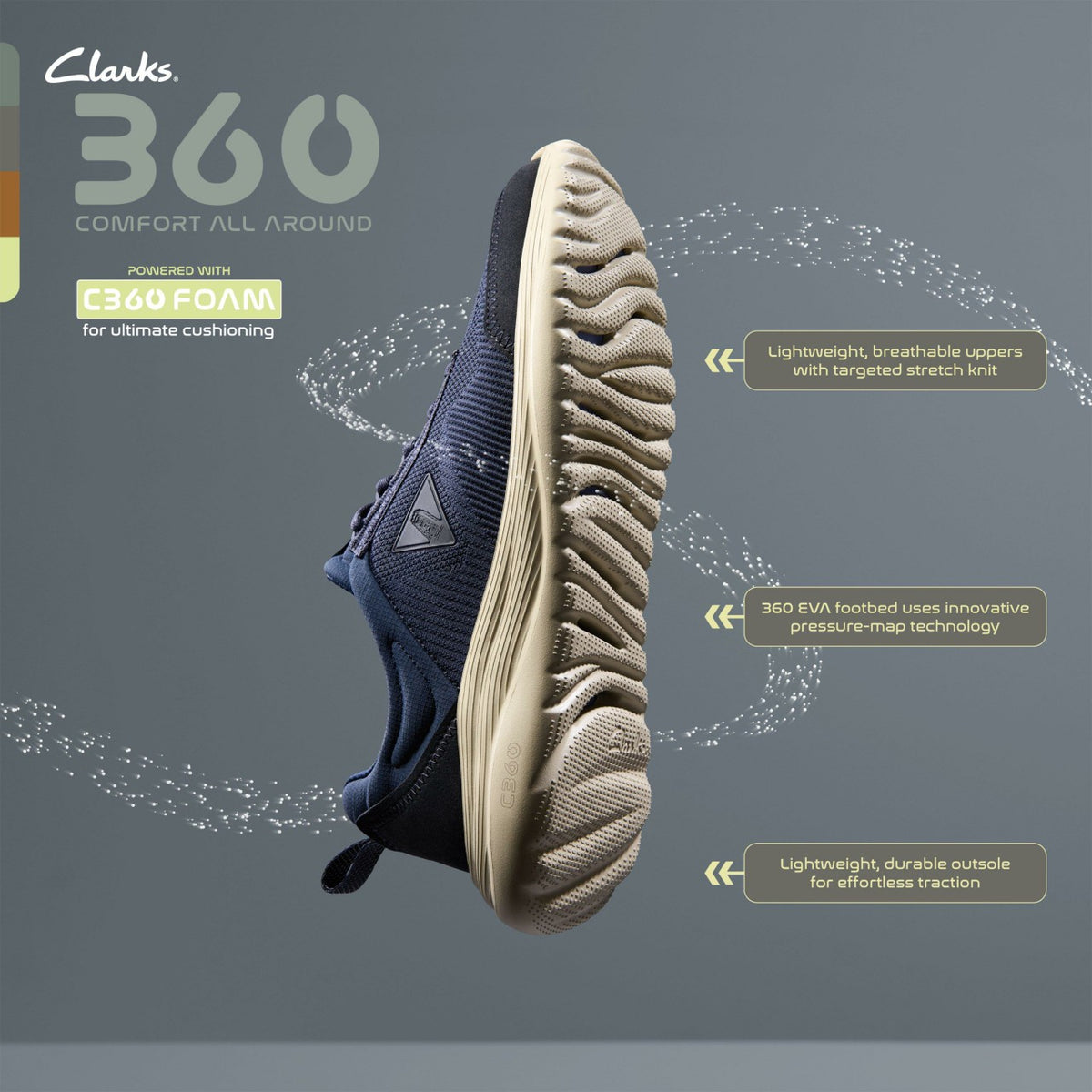 LT 360 Lo Navy Combination - Clarks Men