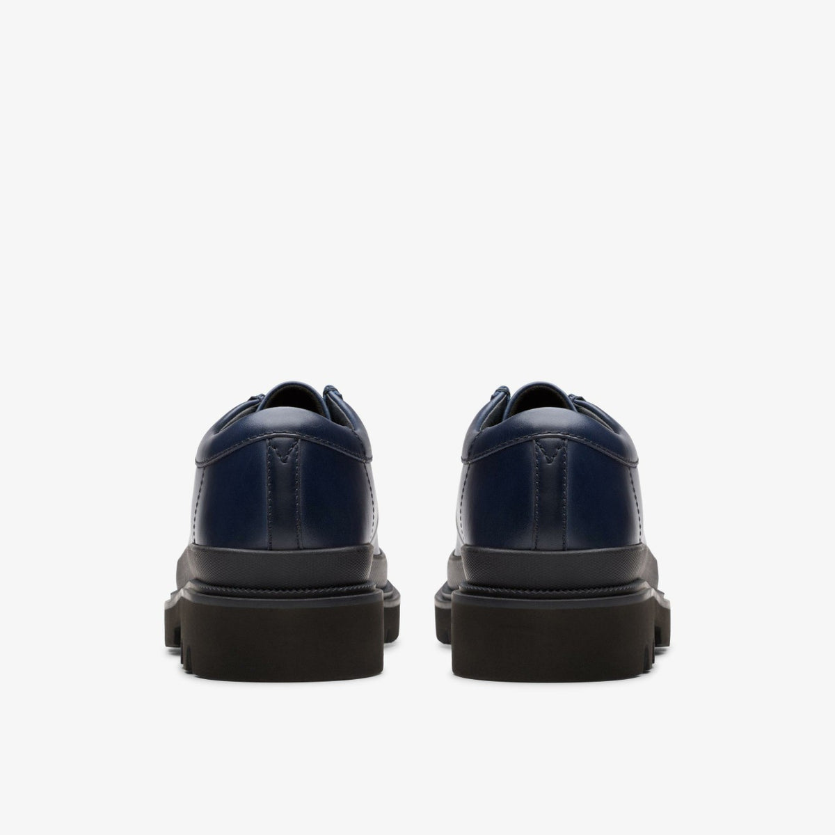 Badell Seam Navy Leather - Clarks Men