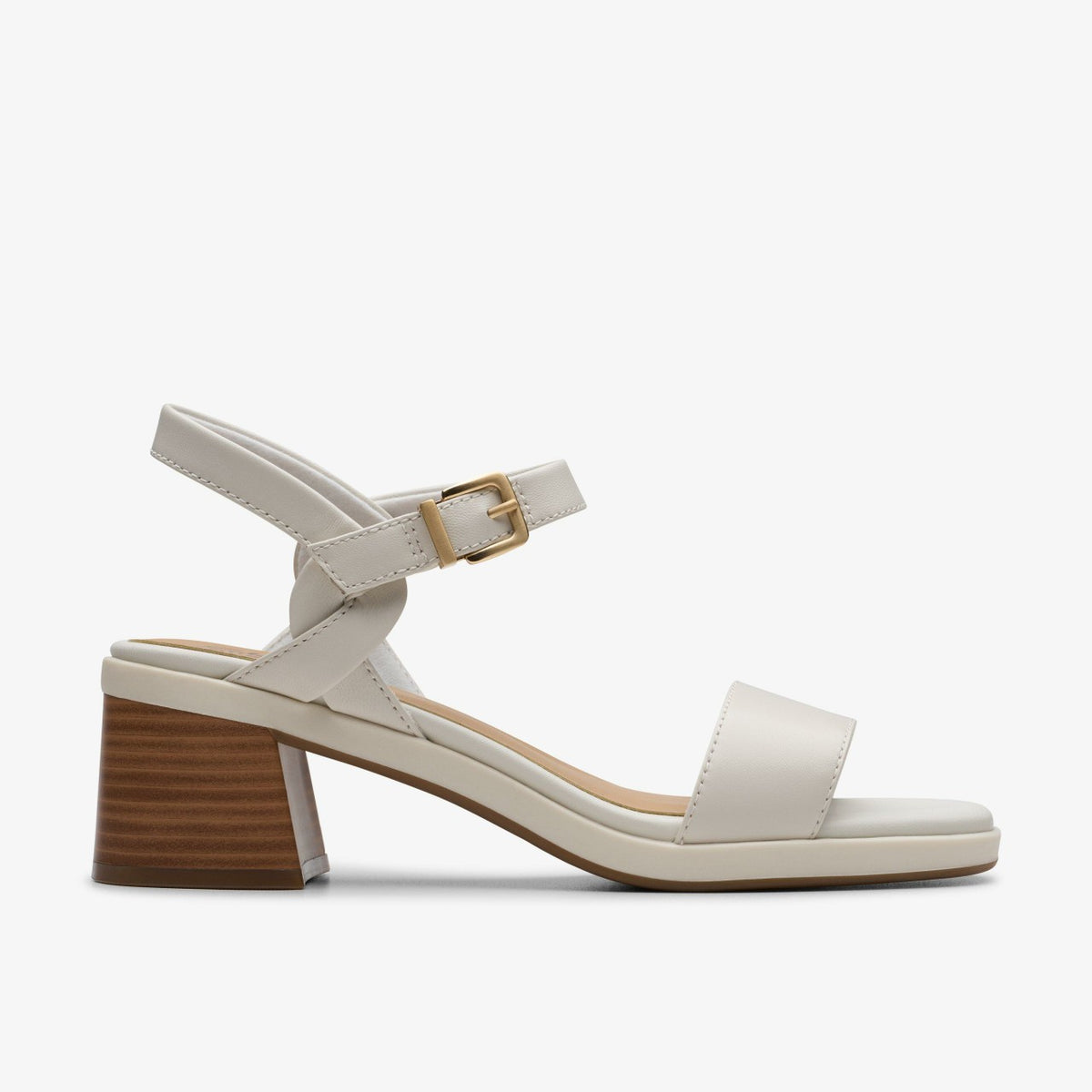 Jaylan Ray Off White Leather - Clarks Women